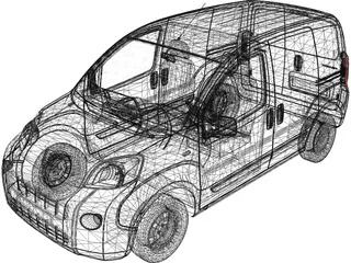 Peugeot Bipper (2010) 3D Model preview