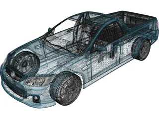 Holden Commodore Ute (2011) 3D Model preview