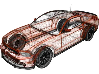 Ford Mustang BOSS (2012) 3D Model preview
