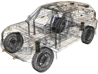 Bowler Nemesis (Dakar 2007) 3D Model preview