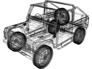 Land Rover Defender SVX 3D Model preview