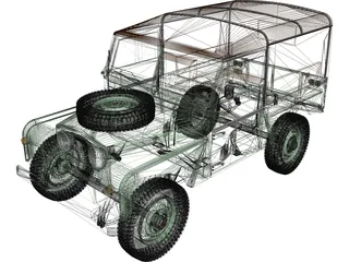 Land Rover Series I 3D Model preview