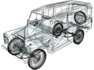 Land Rover Series III 109 3D Model preview