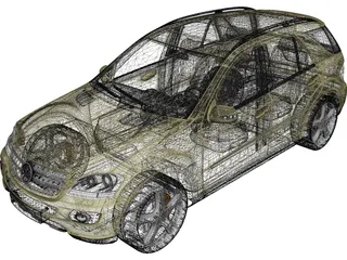 Mercedes-Benz ML 350 3D Model preview
