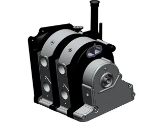 Mazda 13B Rotary Engine 3D Model preview