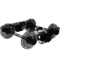 Train Base Railway 3D Model preview