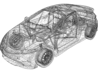 Honda Civic 3-door 3D Model preview