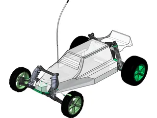Losi RC Car 3D Model preview