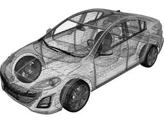 Mazda 3 Sedan (2011) 3D Model preview