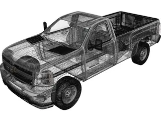 Chevrolet Silverado (2011) 3D Model preview