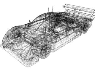 Ford Doran Racing JE4 3D Model preview