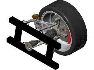 Suspension Vehicle 3D Model preview