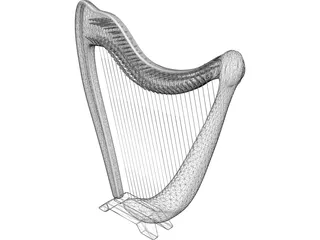 Harp 3D Model preview