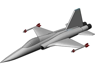 Northrop F-5 Tiger 3D Model preview