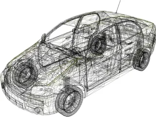 Chevrolet Aveo (2010) 3D Model preview