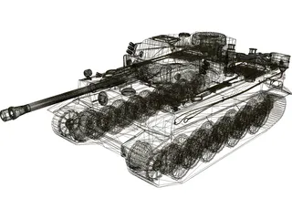 Tiger L 3D Model preview