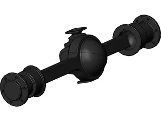 Rockwell Front Axle 3D Model preview