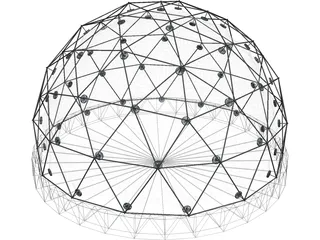 Geodatic Dome 3D Model preview