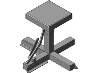 Motorcycle Jack Lift 3D Model preview