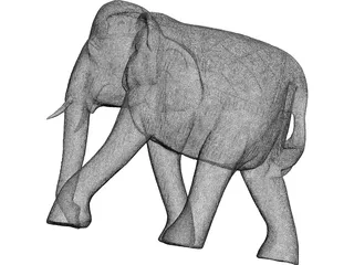 Elephant 3D Model preview