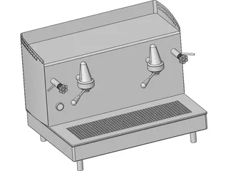 Espresso Machine 3D Model preview