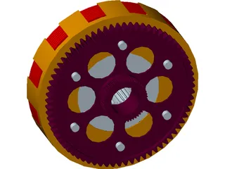 Clutch Motorcyle 3D Model preview