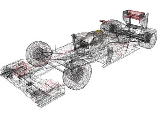 McLaren F1 Hamilton (2011) 3D Model preview