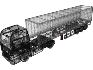 MAN TGX 3D Model preview