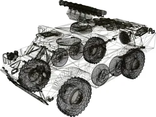 BRDM-3 3D Model preview