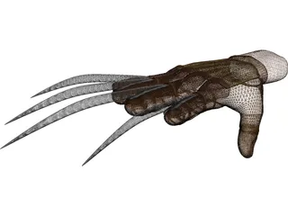 Freddy Krueger Hand 3D Model preview