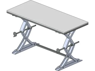 Lifting Table 3D Model preview