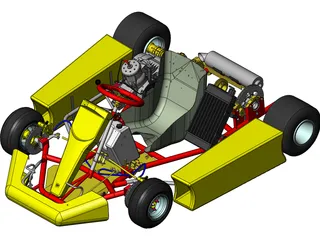 Kart 125cc 3D Model preview