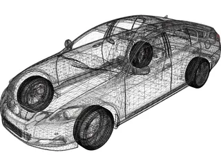 Lexus GS 450h (2010) 3D Model preview