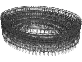 Coliseum Anfiteatro Flavio 3D Model preview