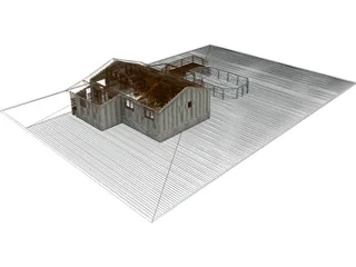 House Chalet Tectobois 3D Model preview