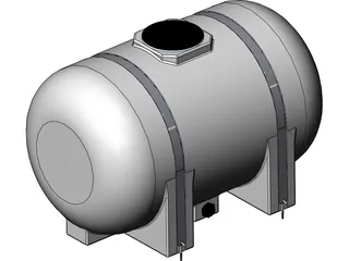 Water Tank 535 Gallon 3D Model preview