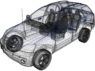 Kia Sorento (2009) 3D Model preview