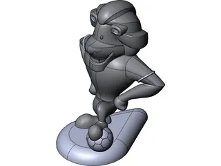 Cartoon Lion 3D Model preview