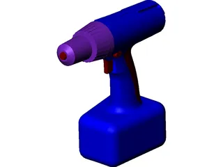 Cordless Drill 3D Model preview