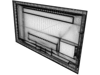 TV Samsung LCD 3D Model preview