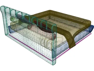 Bed 3D Model preview