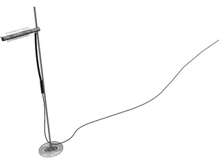 Halogen Floor Lamp 3D Model preview