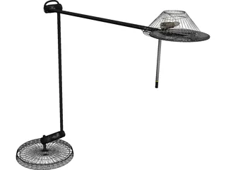 LED Table Lamp 3D Model preview