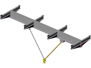 Lifting Beam 3D Model preview