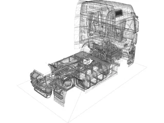 Mercedes-Benz Actros MP4 3D Model preview