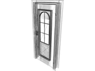 Door House 3D Model preview