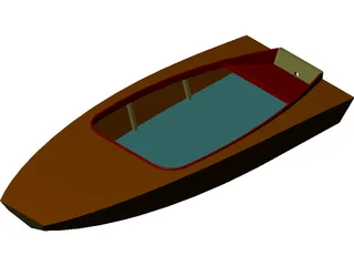 Boat Catamaran 3D Model preview