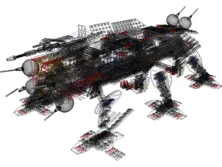 Lego AT-TE 3D Model preview
