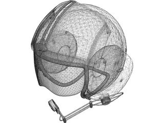 Pilot Helmet 3D Model preview