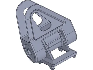 Universal Drawbar Hinge 3D Model preview